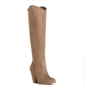 Knee High Tan Suede Boots